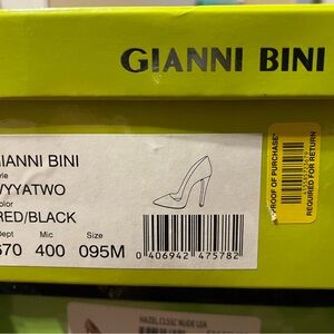 Gianni Bini Red and Black Women's Shoes